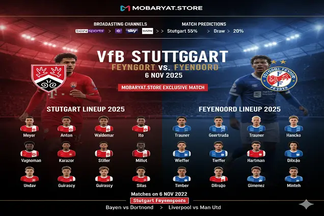 قمة القوة المحلية: شتوتغارت يستضيف فينورد في موقعة أوروبية حاسمة Stuttgart vs. Feyenoord