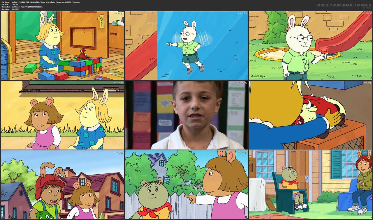 Arthur - S16E08-E09 - Night of the Tibble   Read and Flumbergast HDTV-720p.mkv