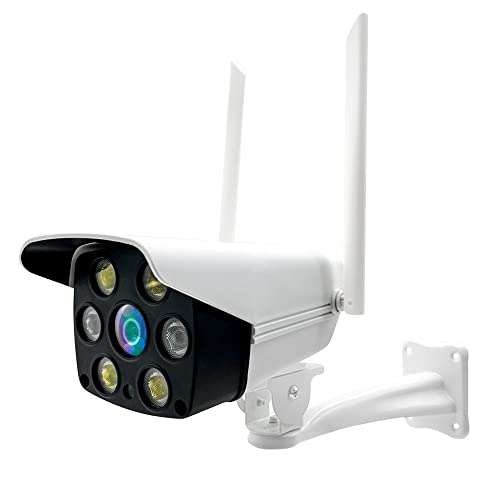 Amazon: Cámara Exteriores, WiFi Bala 3MP Impermeable IP66, Visión Nocturna, Audio Bidireccional, Det. de Movimiento, Control en Android/iOS 
