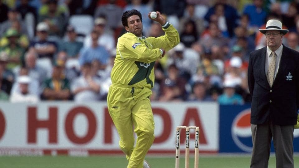 Wasim Bowling action