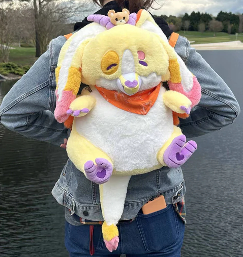 SNUG-ALONGS Charmy Dragon Plush Backpack