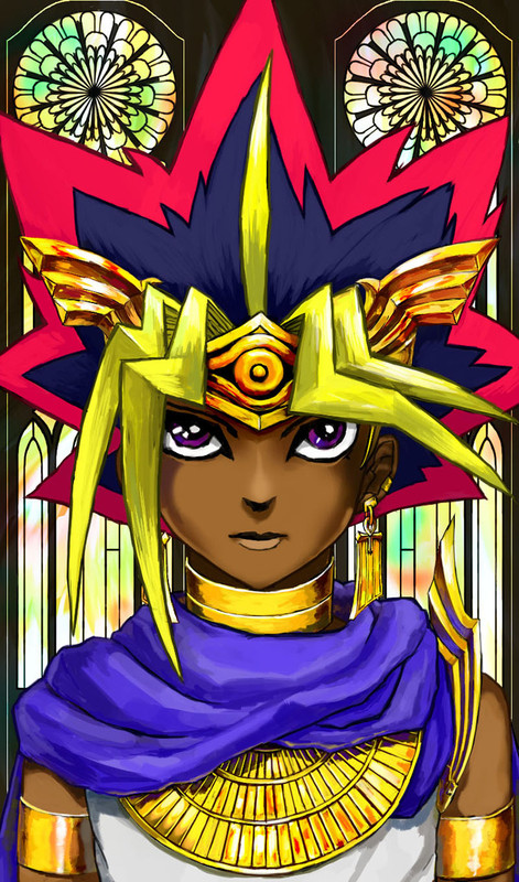 Hình vẽ Atemu (Yami Yugi) bộ YugiOh (vua trò chơi) 1_Atemp_47