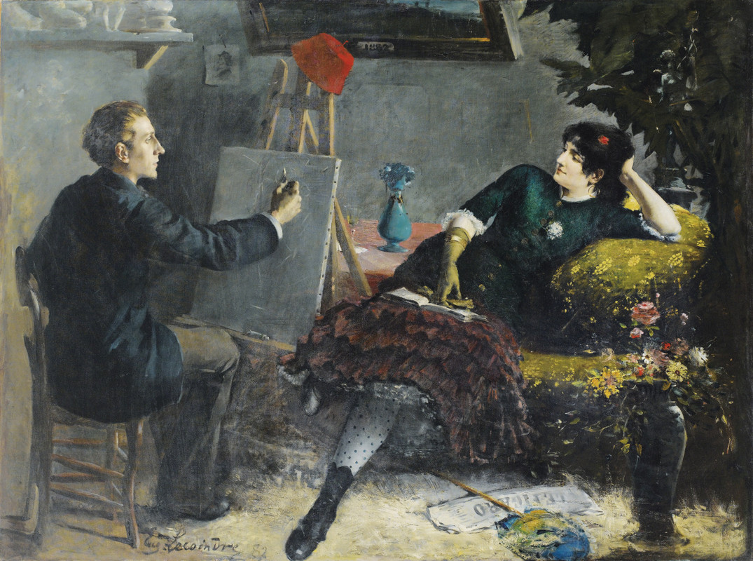 Etienne-Francois-Eugene-Lecoindre-In-the-Studio-1882