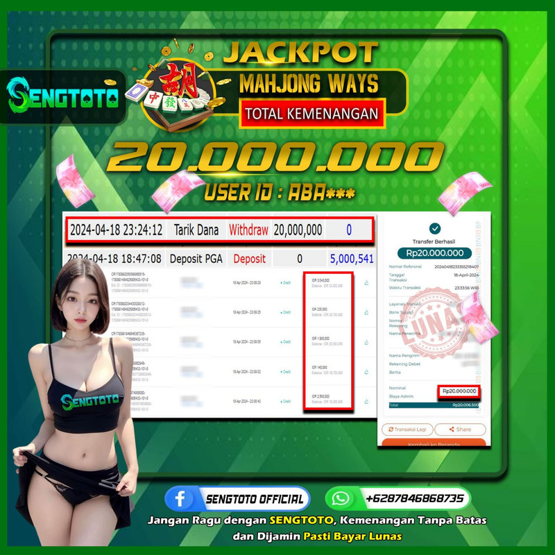 BUKTI PEMBAYARAN SLOT MAHJONG WAYS