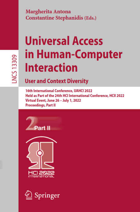 Universal Access in Human-Computer Interaction. User and Context Diversity: 16th International Conference, Part II