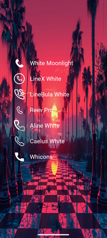 white icon demo
