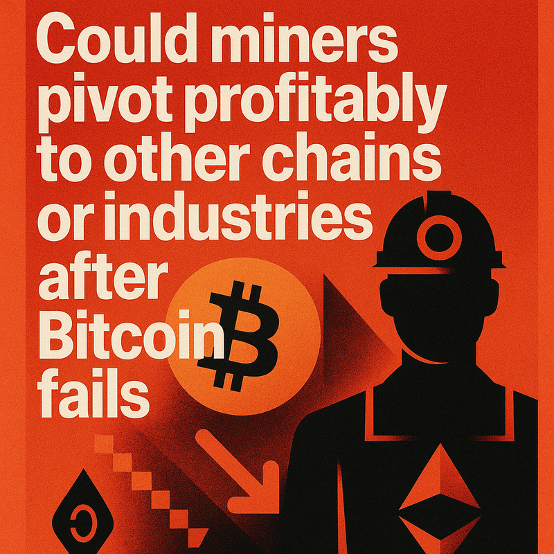 Could miners pivot profitably to other chains or industries after Bitcoin fails