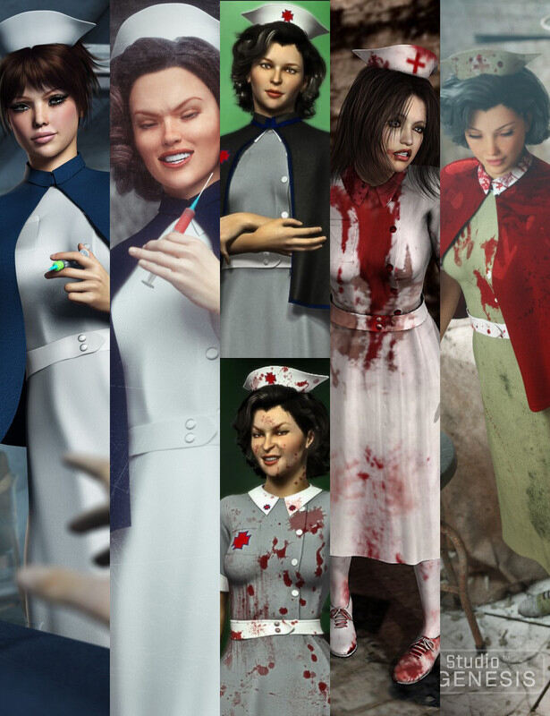 Mad Nurse for Genesis 2 Female(s) & Genesis Bundle