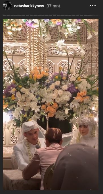 Rezky Aditya saat ijab qabul