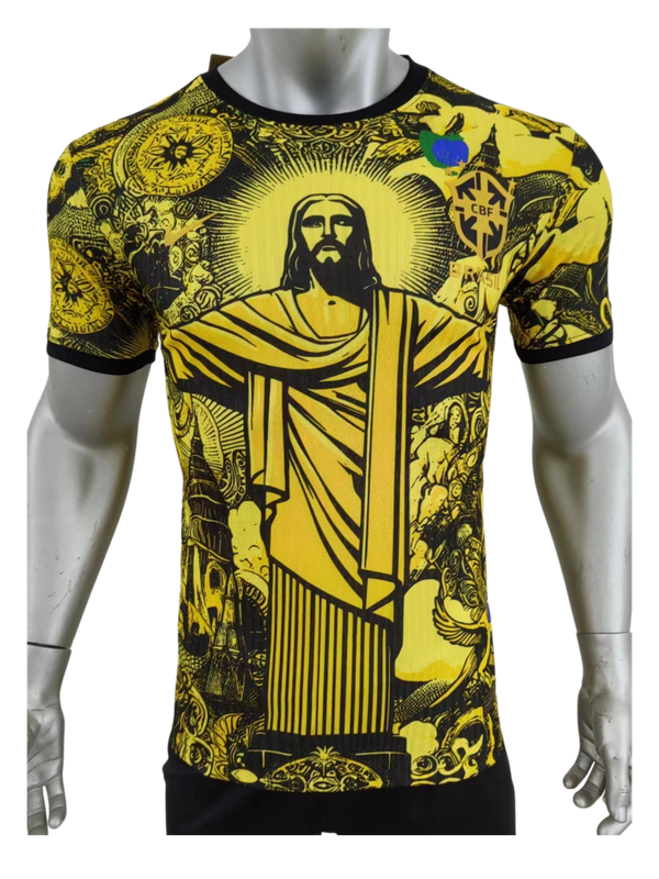 Yellow Brazil Special Edition Jersey Player Version