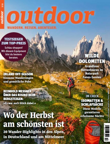Cover: Outdoor Reisen, Wandern, Abenteuer Magazin No 10 Oktober 2025