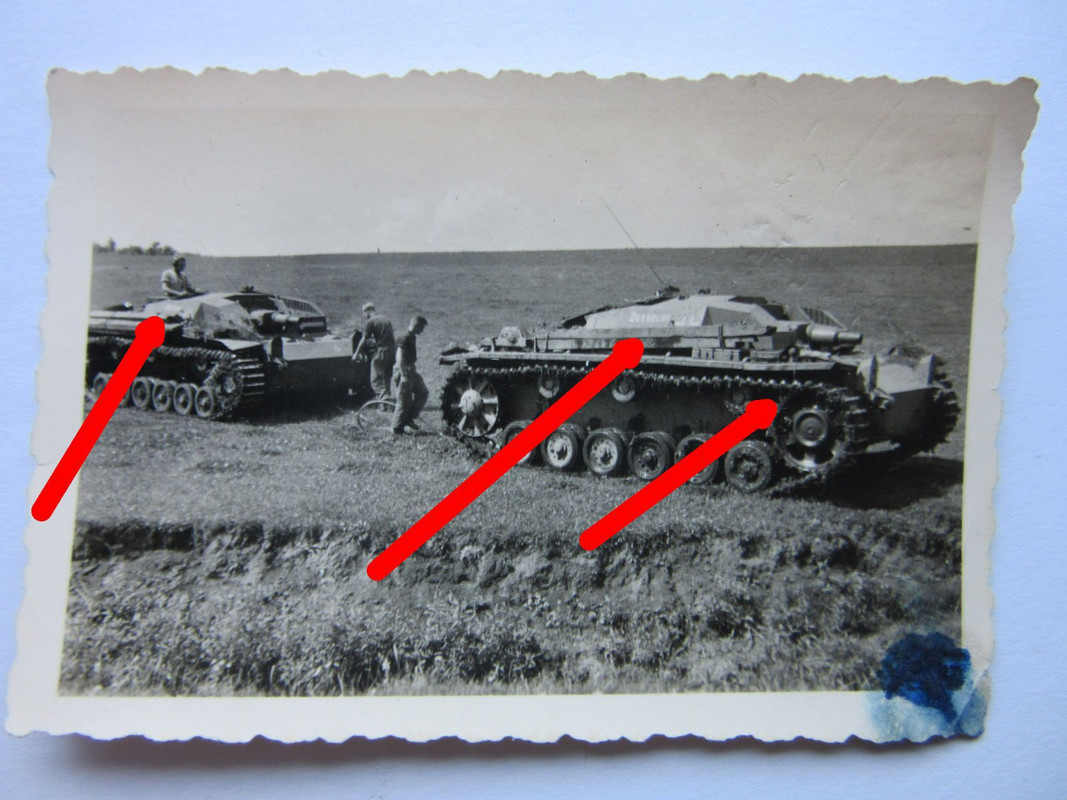 Foto Stug III Sturmgeschütz Maling Wappen Emblem