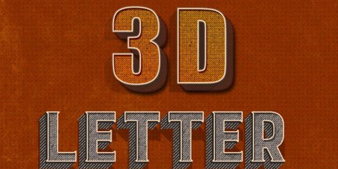 Skillshare - 3D Lettering With Photoshop | Photoshop 3D Text Effect