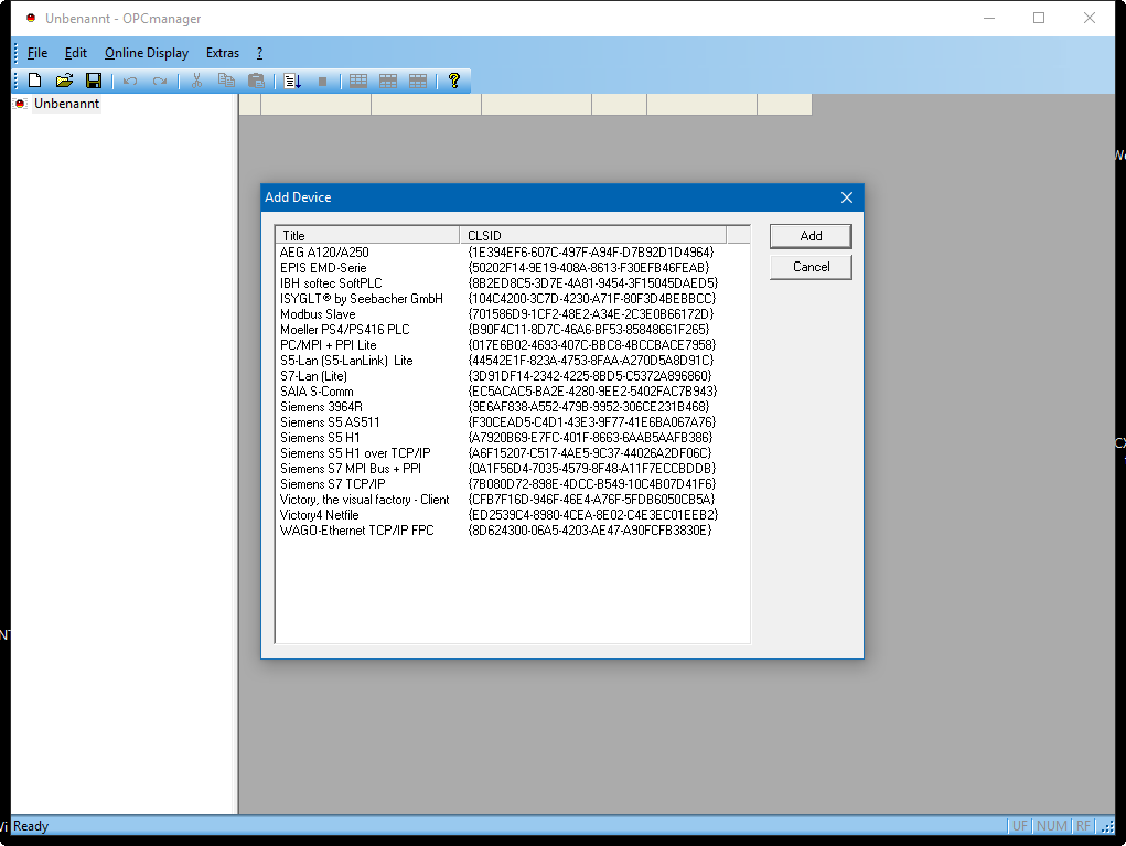 OPC Manager Process Informatik 5.8.3.92 OPC Manager Process Informatik 5.8.3.92