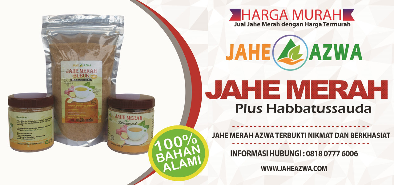 Cara Membuat Jahe Merah Bubuk