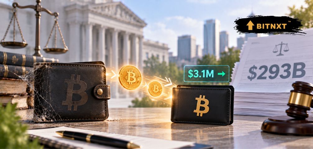 Dormant Bitcoin Wallet in $293B Lawsuit Moves $3.1M