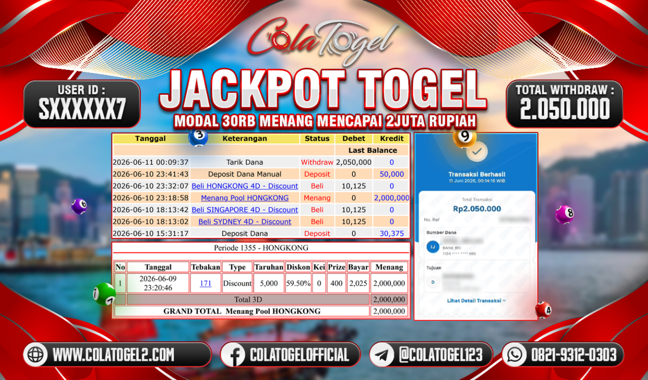 JACKPOT HONGKONG LOTTO!!