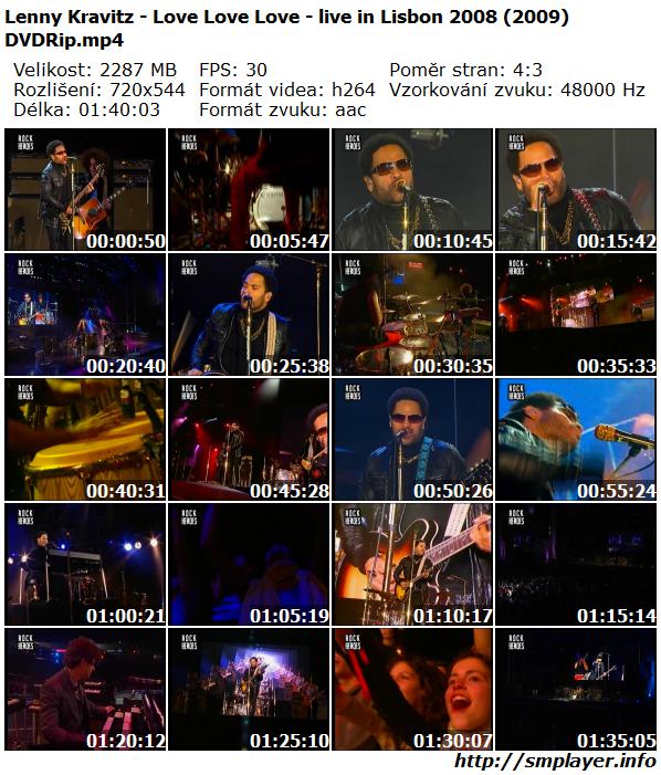 Lenny Kravitz - Love Love Love - live in Lisbon 2008 (2009)