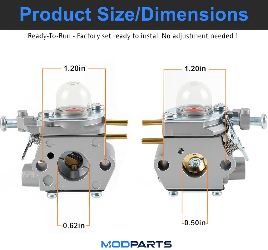 CARBURATORE PER ARTIGIANO MURRAY TROY-BILT YARD #WALBRO WT - Foto 10