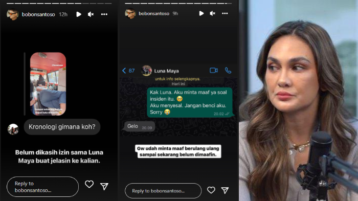 Bobon Santoso belum dapat maaf dari Luna Maya