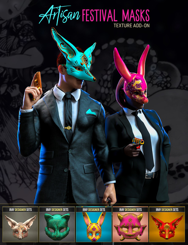 Artisan Festival Masks Add-On Artisan Festival Masks Add-On