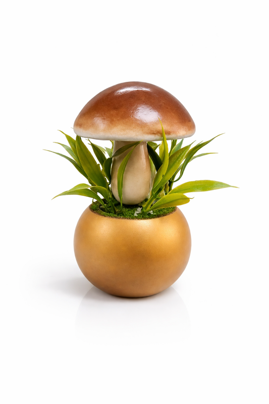 Artificial Mushroom Pot Decor