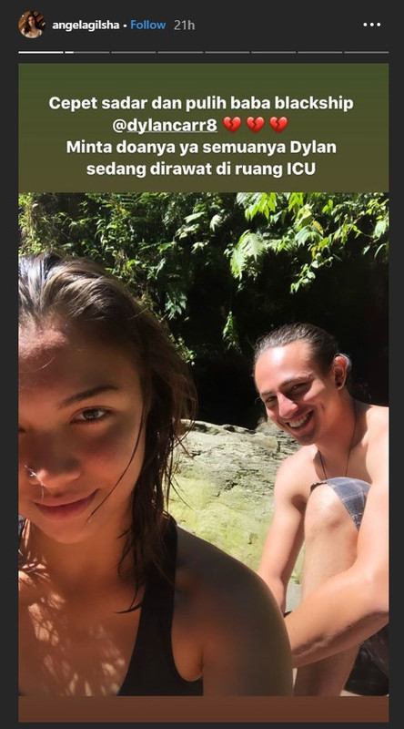 Instastory Angela Gilsha