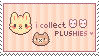 i collect plushies