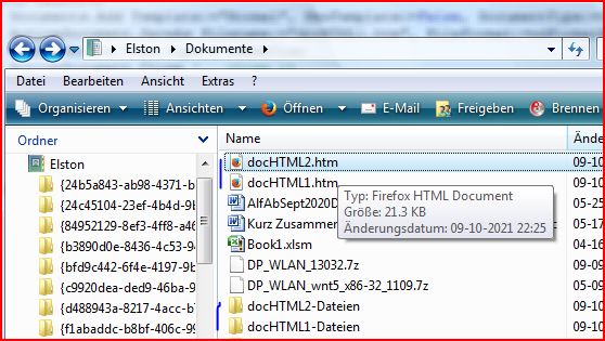 Two htm files and other stuff appeared