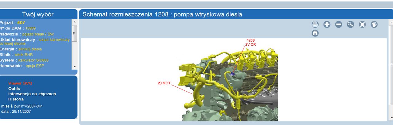 pompa paliwa zawór- rególator niskiego ciśnienia