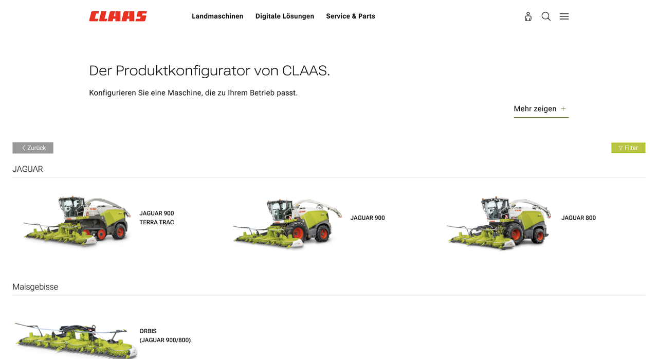 rs. Es sind die Modelle Jaguar 900 TERRA TRAC, Jaguar 900 und Jaguar 800 und Zubehör zu sehen. Nicht aber der Jaguar 1000.