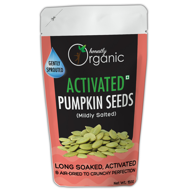 Activated Sprouted Organic Pumpkin Seeds Sachet of 150 QTY