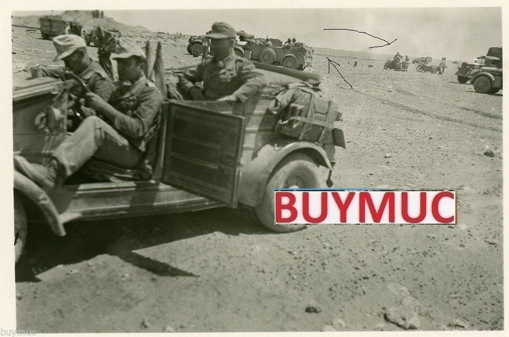 FOTO AFRIKA CORPS VW KÜBELWAGEN KFZ CAR AFRICA