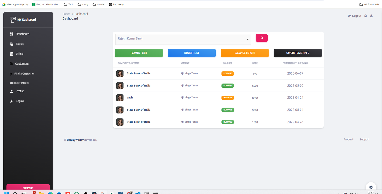 Material Dashboard - Full-Stack Starter generated.