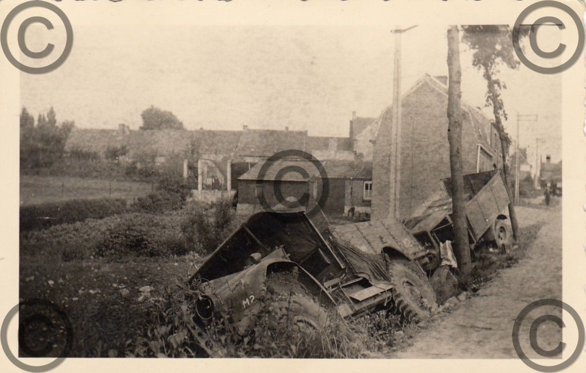 Foto, zerstörtes Fahrzeug, Frankreichfeldzug, Ke