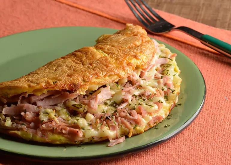 omelet with cold cuts