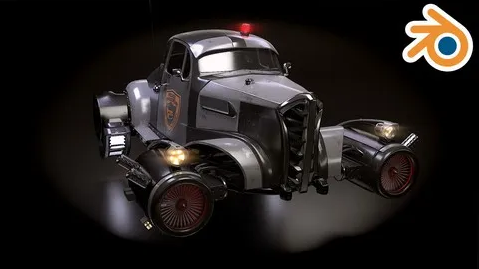 cover - Creating A Retro Futuristic Car In Blender