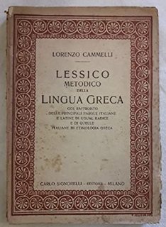 Lorenzo Cammelli - Lessico metodico della lingua greca (1969)