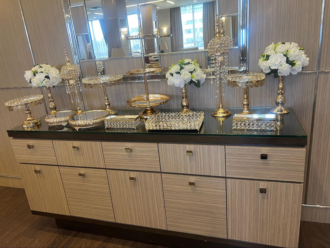 Gold Crystal Dessert Set