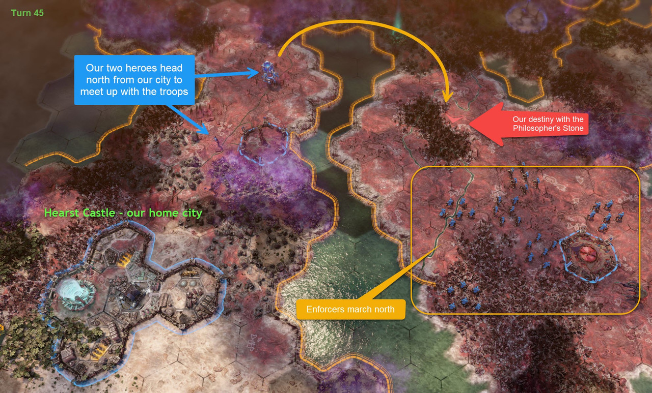 turn 45