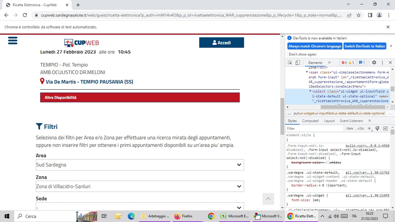 Altre Disponibilità 2