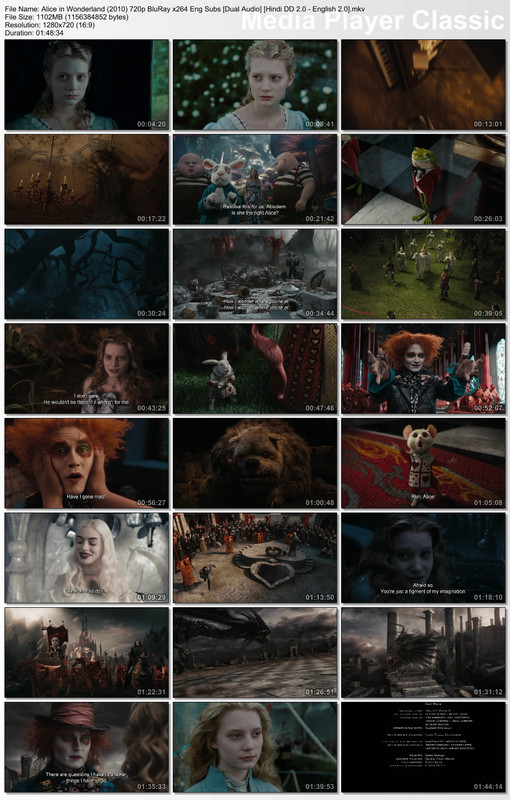 Alice in Wonderland (2010) 720p Thumbs