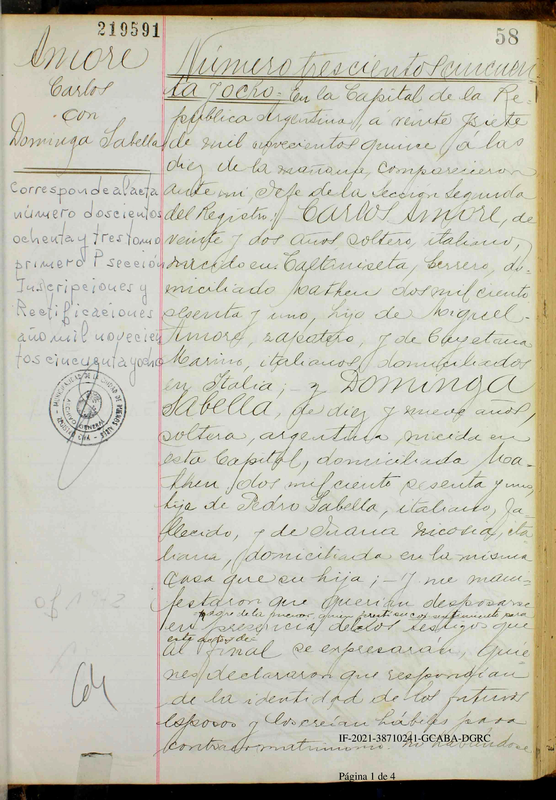 AMORE_CARLOS(1-INDEX)  MATRIMONIO