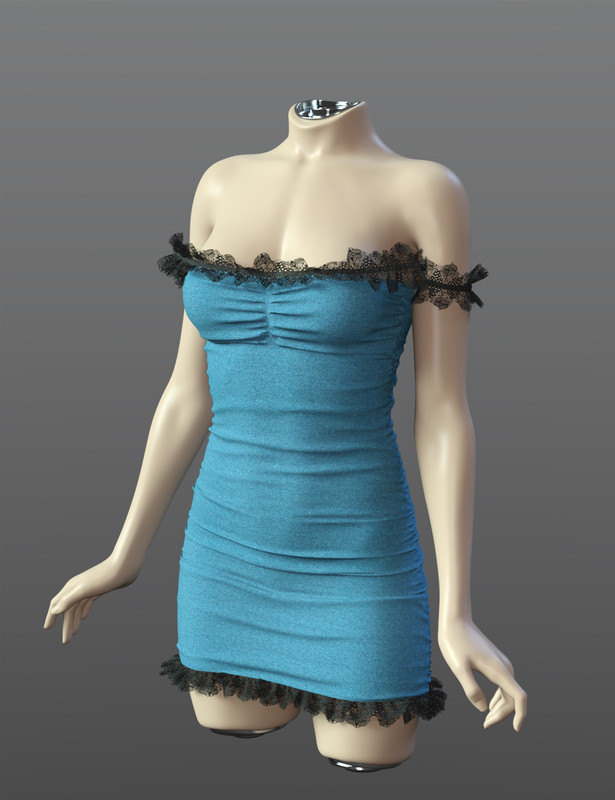 SPR Pleated Dress for Genesis 9