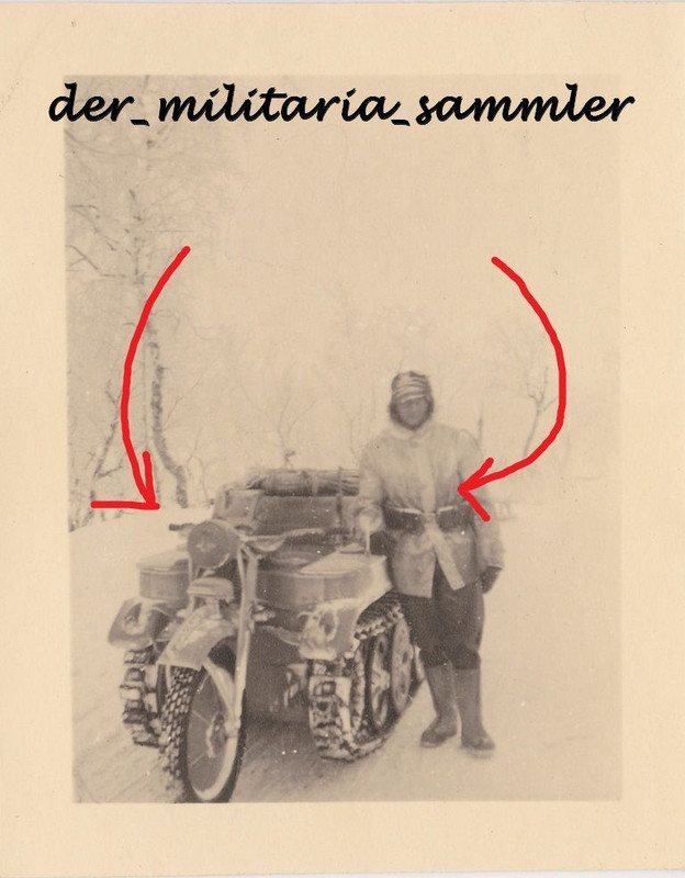 Orig. Foto, Gebirgsjäger, NSU Kettenkrad, Typ HK