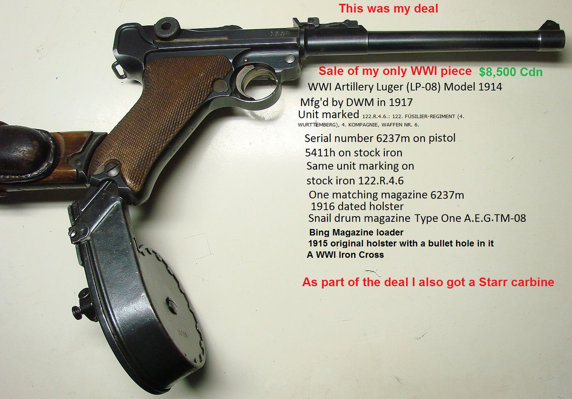 #6 The 1917 DWM unit marked LP08 with the AEG Type one TM08 attached SOLD