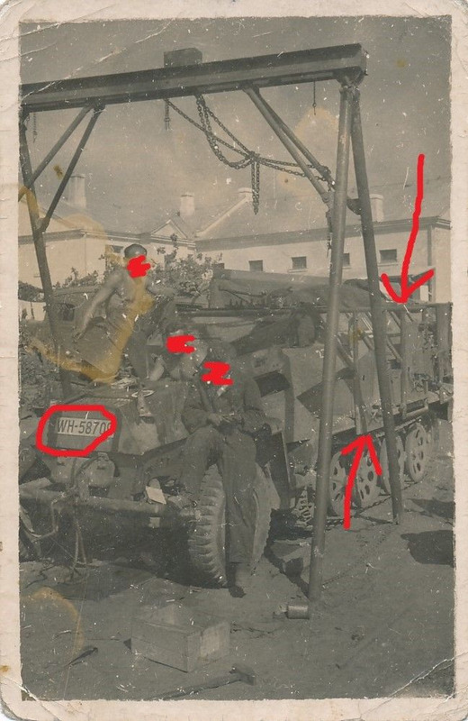 Halbkette Schützen Panzer SdKfz 251 mit Nebelwerfer Gestell