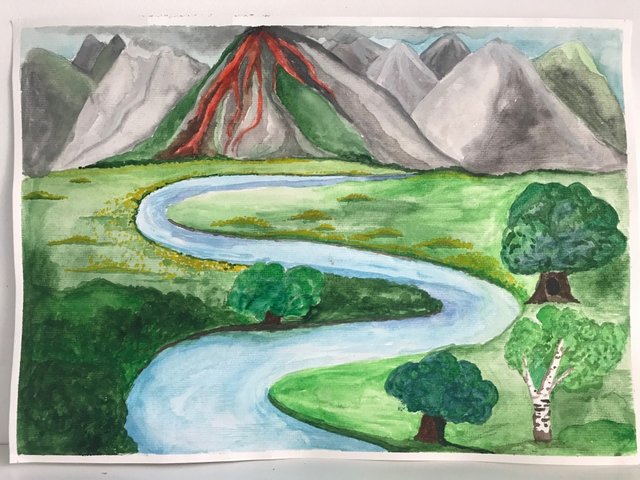 Гречихо Дима 3кл Извержение вулкана на Камчатке