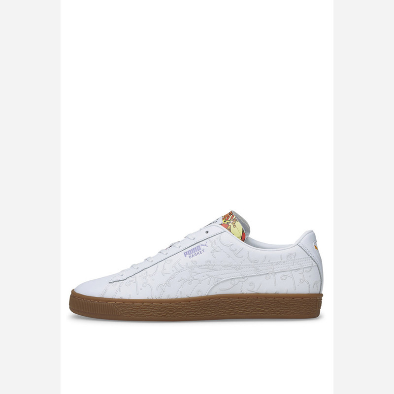 puma basket leather white