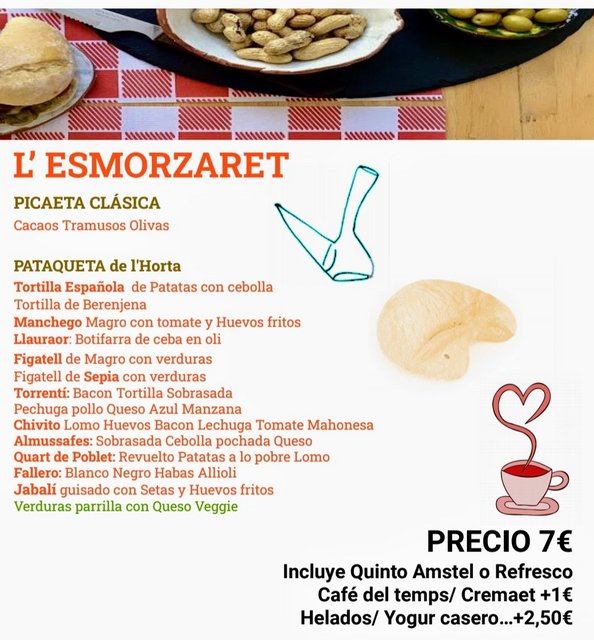 Experiencia La Cantina de Ruzafa - Valencia - Dónde almorzar en Valencia: Esmorzaret, cremaet y más